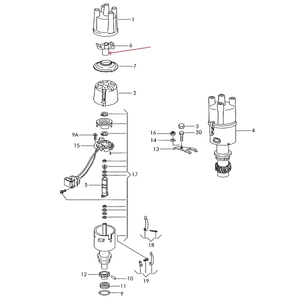 Escobilla Distribuidor Fuel Injection Pointer *Volkswagen - Imagen 5