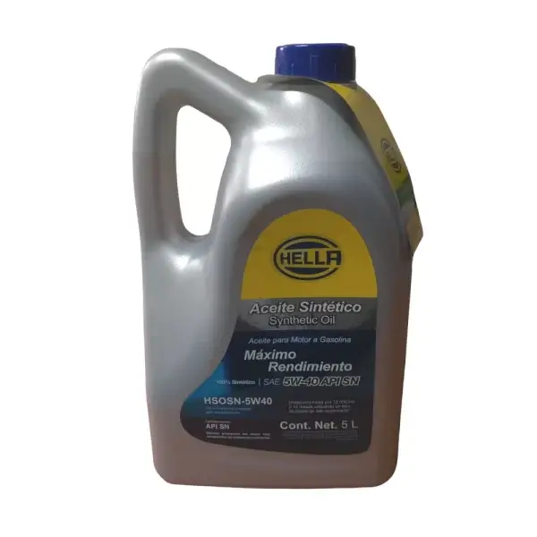 Aceite Sintético Motor a Gasolina 5W-40 API SN 5Litros *Hella - Imagen 2