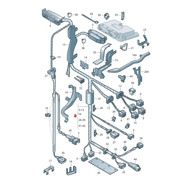 Juego De Arnés Completo Para Motor Jetta A4 Automático Volkswagen - Imagen 6