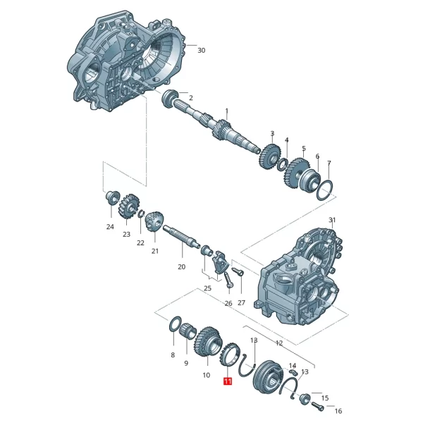 Engrane Sincronizador 5ª Para Transporter *Volkswagen - Imagen 3