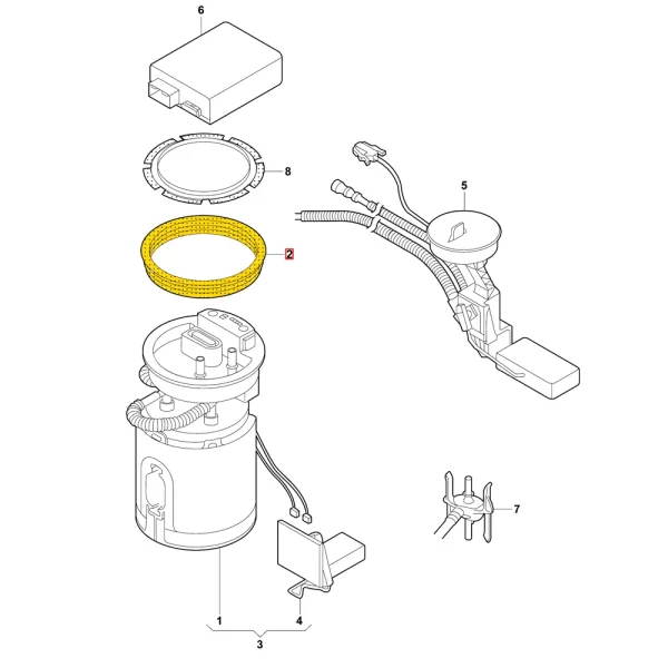 Liga De Bomba De Bomba De Gasolina Para Bora *Volkswagen - Imagen 6