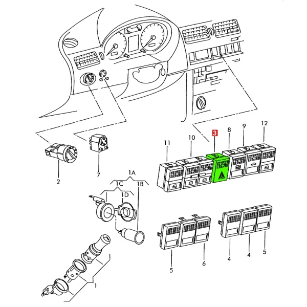 Switch Intermitente Para Pointer *Volkswagen - Imagen 6