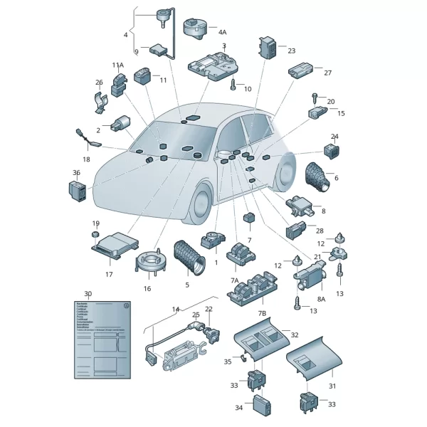 Switch Espejo Para Golf/Jetta *Volkswagen - Imagen 5