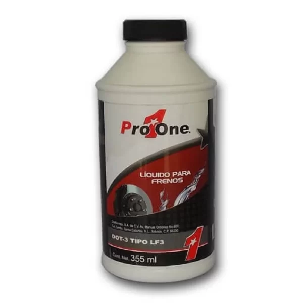 Liquido Para Frenos Dot-3 355ml *Pro1one