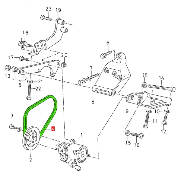 Banda de Alternador Para Golf Jetta A2 *Bruck - Imagen 3