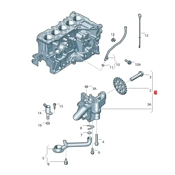 Bomba de Aceite Para Jetta Mk6, Beetle *Volkswagen - Imagen 7