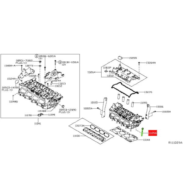 Tornillo de Cabeza de Armado Para Motor 2.5L *Nissan - Imagen 2