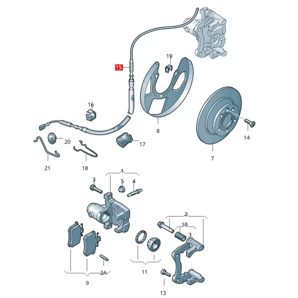 Chicote de Freno (Disco) Para Aidi A3 Golf Jetta Beetle *Importado - Imagen 5