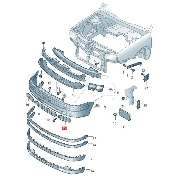 Rejilla De Facia Lado Izquierdo Para Golf Jetta *Volkswagen - Imagen 5