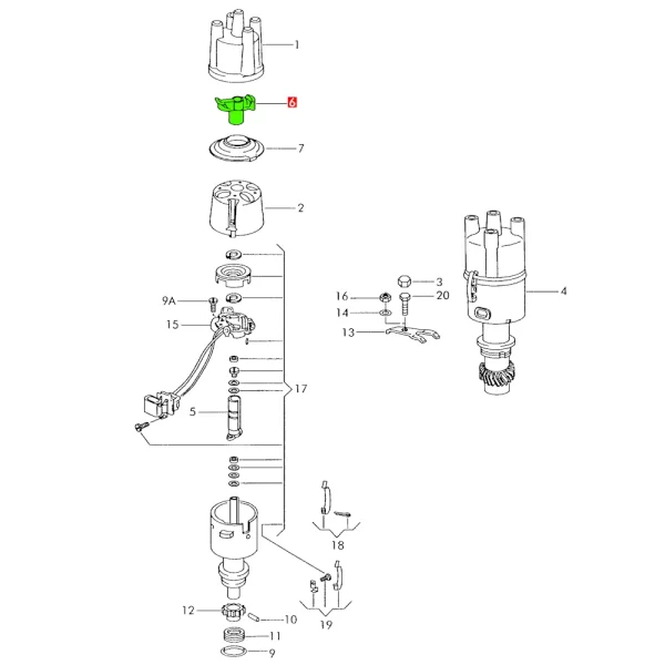 Escobilla De Distribuidor Fuell Injection Para Pointer Derby - Imagen 6