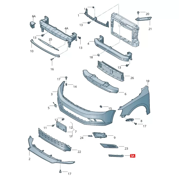 Moldura de Faro Izquierdo Negro Para Jetta MK7 *Importado - Imagen 9