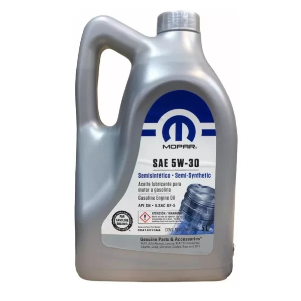 Aceite 5w30 Semi Sintético Garrafa 5 Litros *Mopar