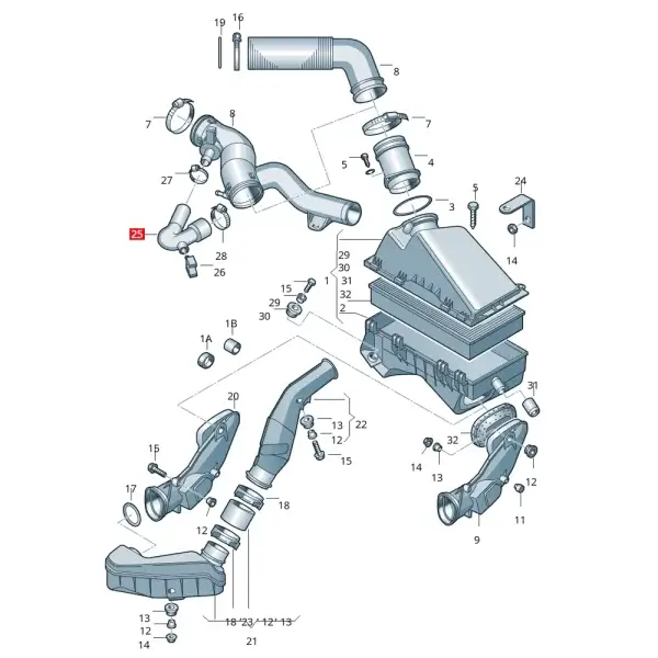 Manguera de Recirculacion para Golf Jetta A4 *Importado - Imagen 5