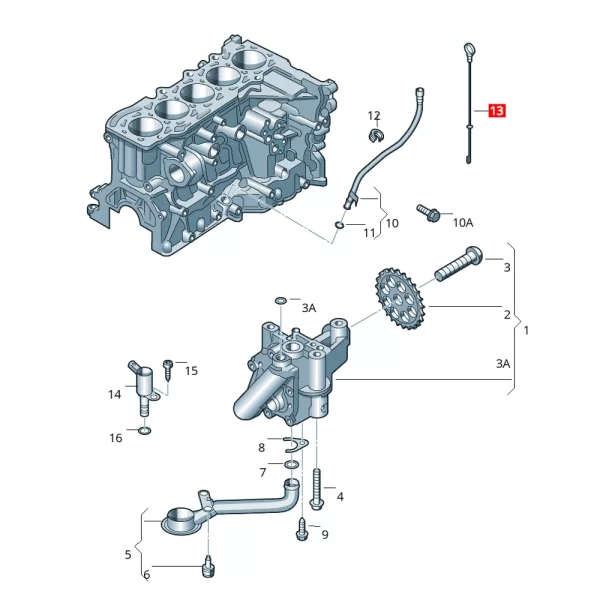 Bayoneta de Aceite Para Bora Jetta Beetle *Volkswagen - Imagen 5