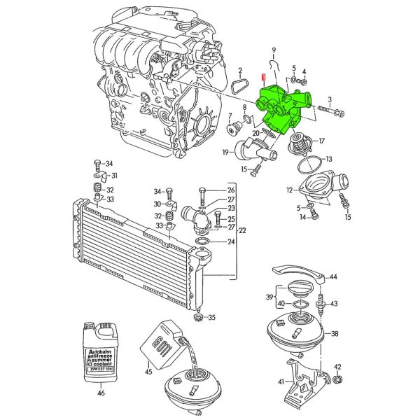 Brida De Agua de 3sensores Para Golf Jetta Passat *Meyle Germany - Imagen 9