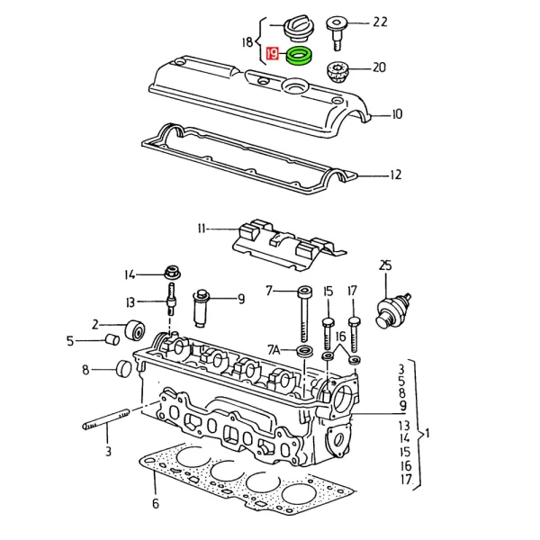 Junta Tapa Aceite Para Golf Jetta Polo Saveiro Sharan *Volkswagen - Imagen 4