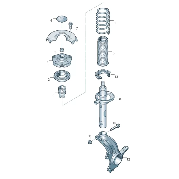 Juego de Amortiguador Delantero Para Golf MK7 49mm *Volkswagen - Imagen 4