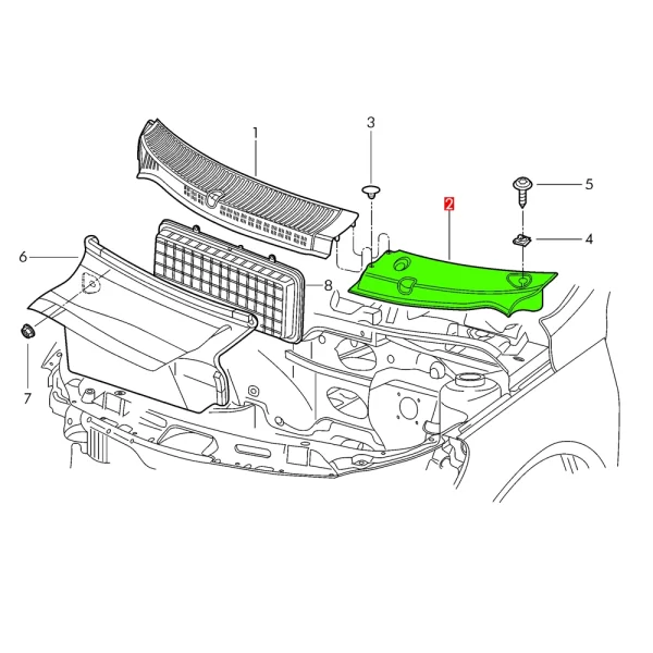 Deflector Parabrisa Izquierdo Para Gol *Volkswagen - Imagen 5