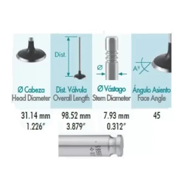 Válvula de Escape Para Caribe 1.6L *Moresa - Imagen 2