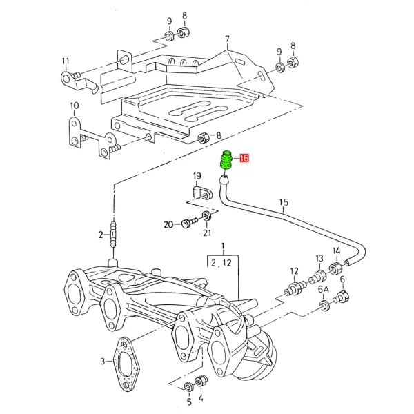 Seguro de Tapon de Brida Para Gol Fox Lupo Polo Pointer *Volkswagen - Imagen 5