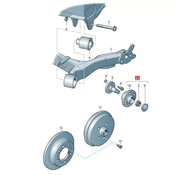 Maza Trasera Para Audi A1 Fox Polo *Meyle - Imagen 4