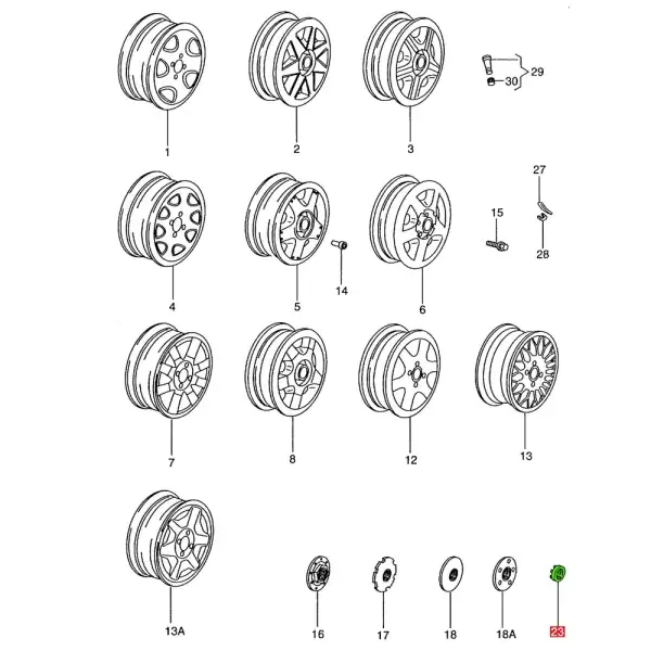 Tapon De Rueda (Centro) Para Pointer *Volkswagen - Imagen 6