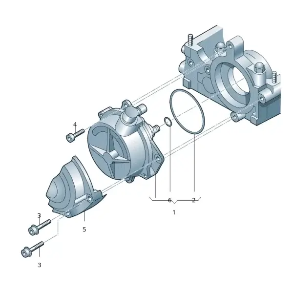 Liga de Bomba de Vacio Para Passat Polo Bora *Volkswagen - Imagen 2