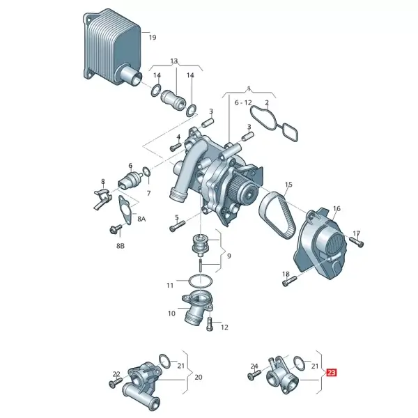 Brida De Derivación Para Bora Jetta Tiguan *Bruck - Imagen 3