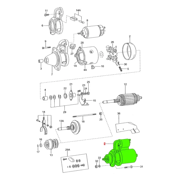 Marcha 12V Para Pointer *Volkswagen/Bosch - Imagen 4