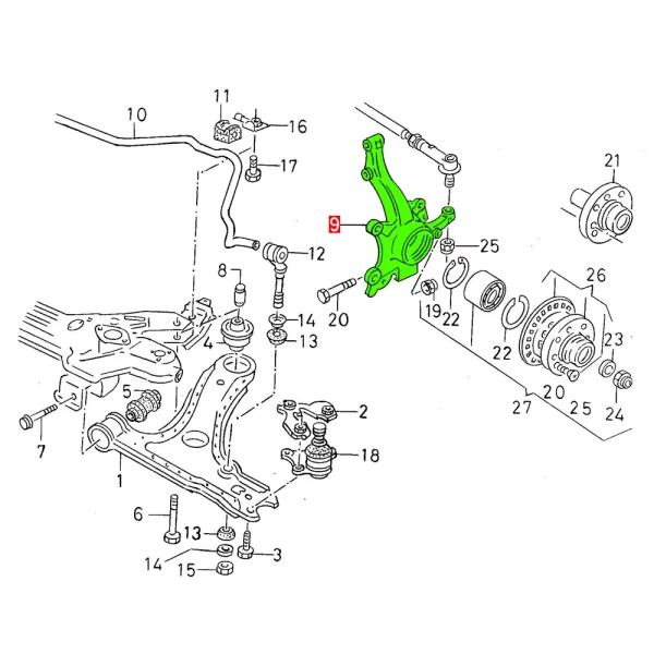 Mangueta Delantero Derecho para Golf Jetta A3 *Volkswagen - Imagen 5