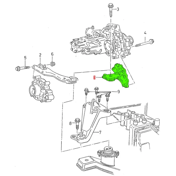 Soporte Consola Para Golf Jetta A3 Derby Passat *Volkswagen - Imagen 5