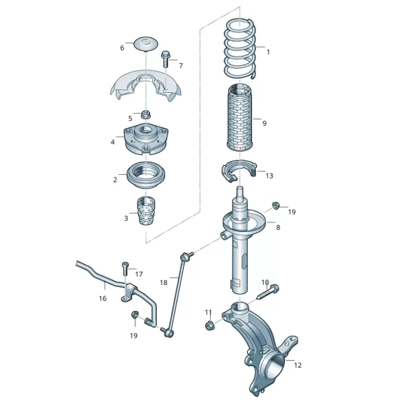 Cacahuate Delantero Para Jetta Mk6 *Volkswagen - Imagen 3
