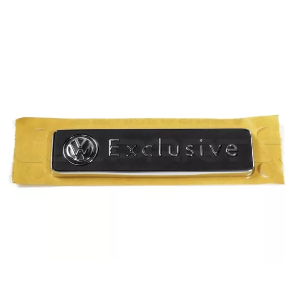 Placa Emblema "Exclusive" Para Passat Touareg *Volkswagen - Imagen 2