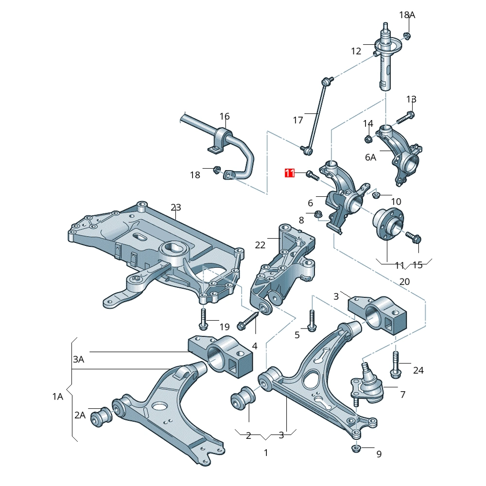 Tornillo Para Bora Sharan Passat Golf Jetta *Volkswagen - Imagen 5