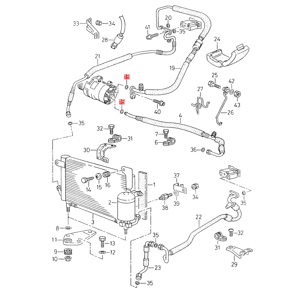 Liga De Compresor 20.3*1.78mm Para Golf Jetta Passat - Imagen 2