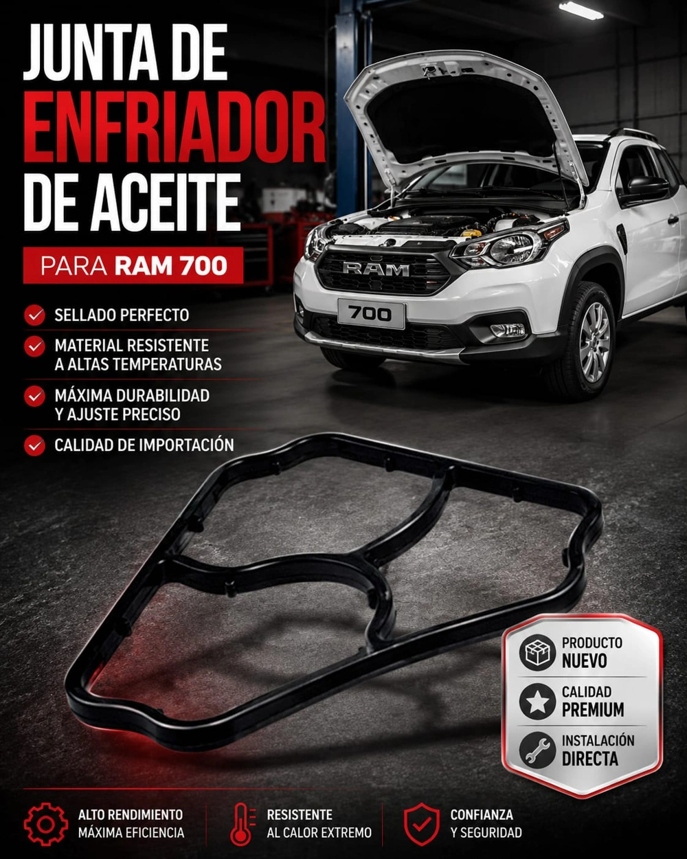 Junta Brida De Aceite Para Ram 700 *Importado