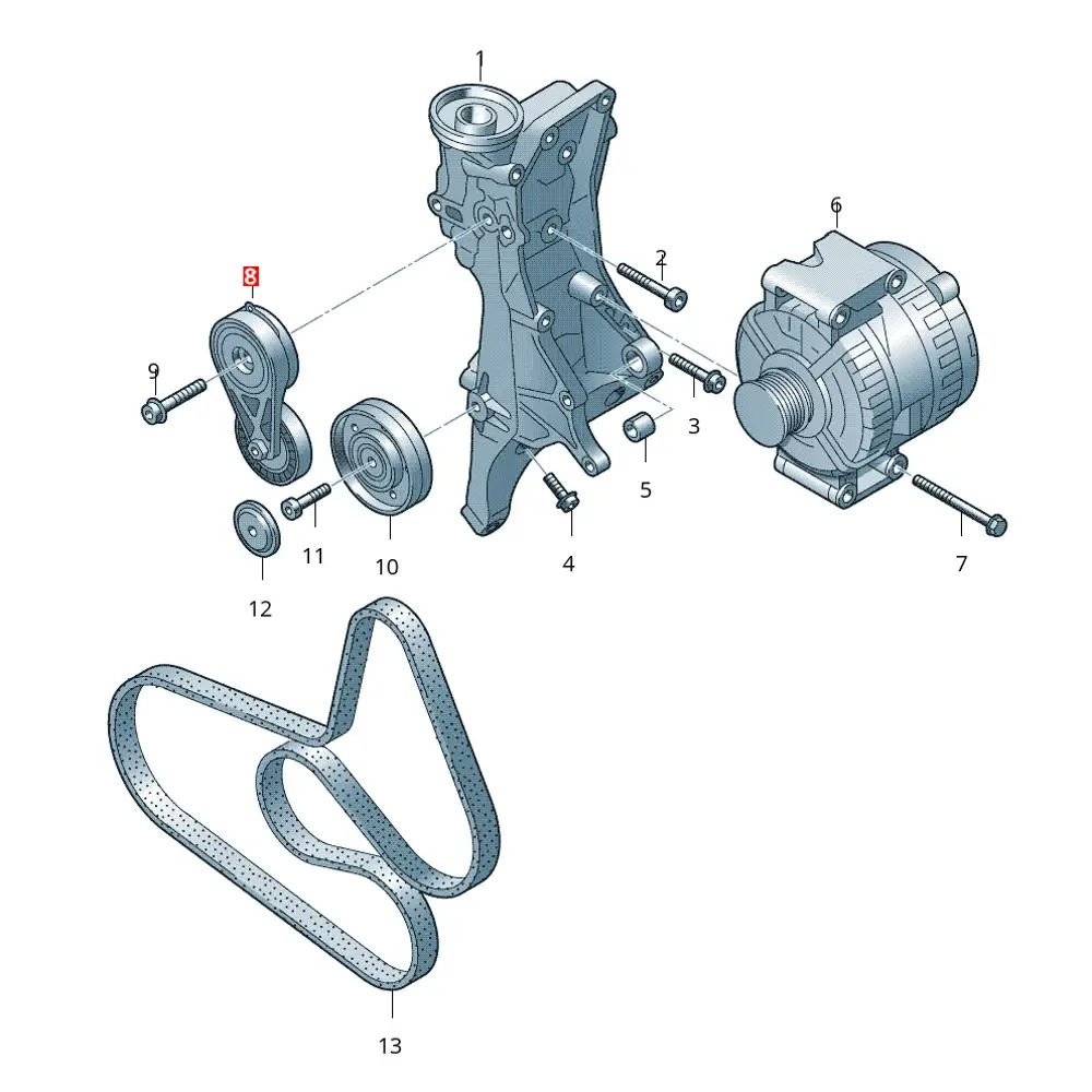 Tensor Para Amarok Transporter A4/Avant *Volkswagen - Imagen 7