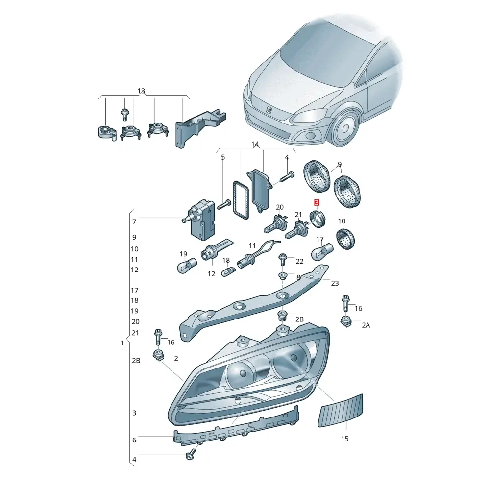 Soquet De Faro Para Crafter Golf Tiguan *Volkswagen - Imagen 6