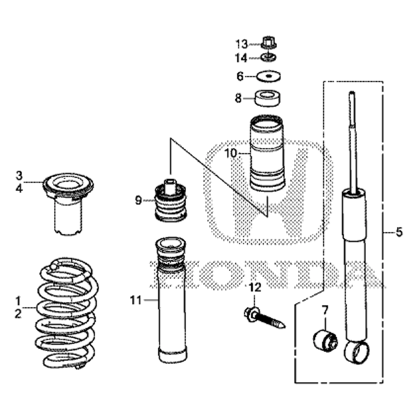 Soporte de Amortiguador Trasero Para Honda City Hr-v Fit - Imagen 6